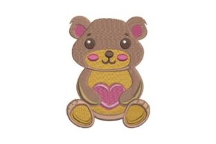 A Cute Teddy Bear Holding a Heart