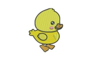 Baby Duck Cartoon Embroidery