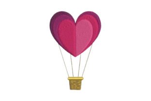 Heart-shaped Hot Air Balloon