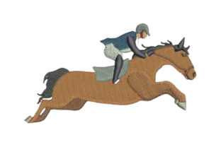 Horse Show Jumping Profile: A Seasonal Embroidery Design Review