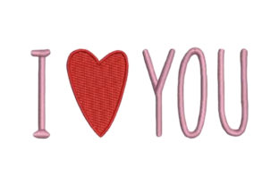 I Heart You: A Romantic Embroidery Design for Seasonal Appeal