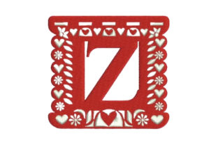 Papel Picado Alphabet Z: A Chic Monogram for Apparel