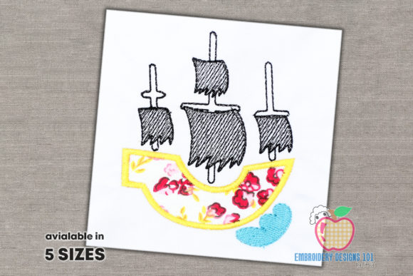 Pirate Ship Applique Pattern Review